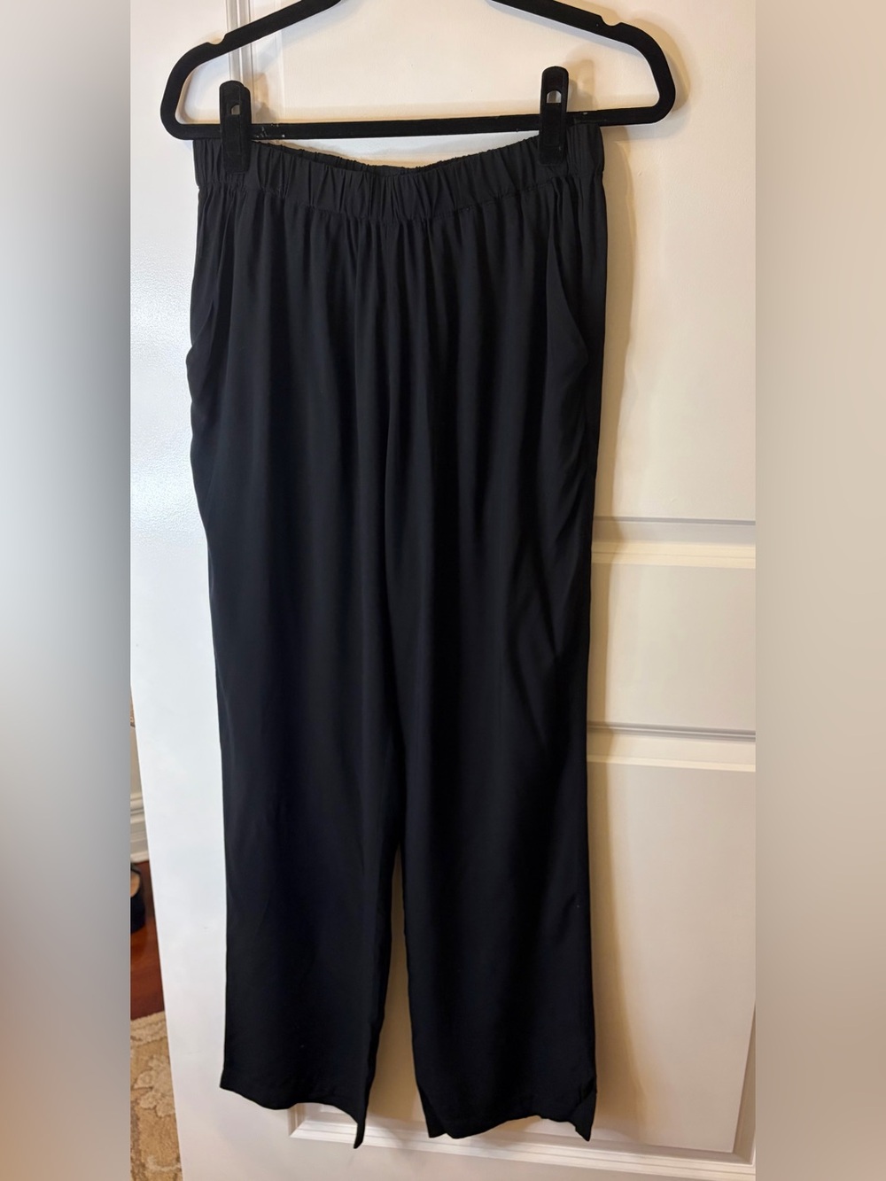 KULE Suki Black Pull-On Wide Leg Pants w/ Pockets NWT Size M